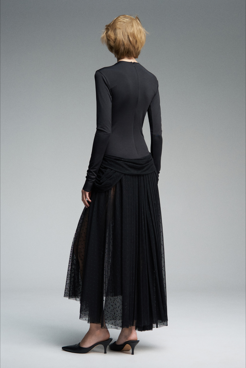 Платье с полупрозрачной юбкой Polka Dot, фото 6