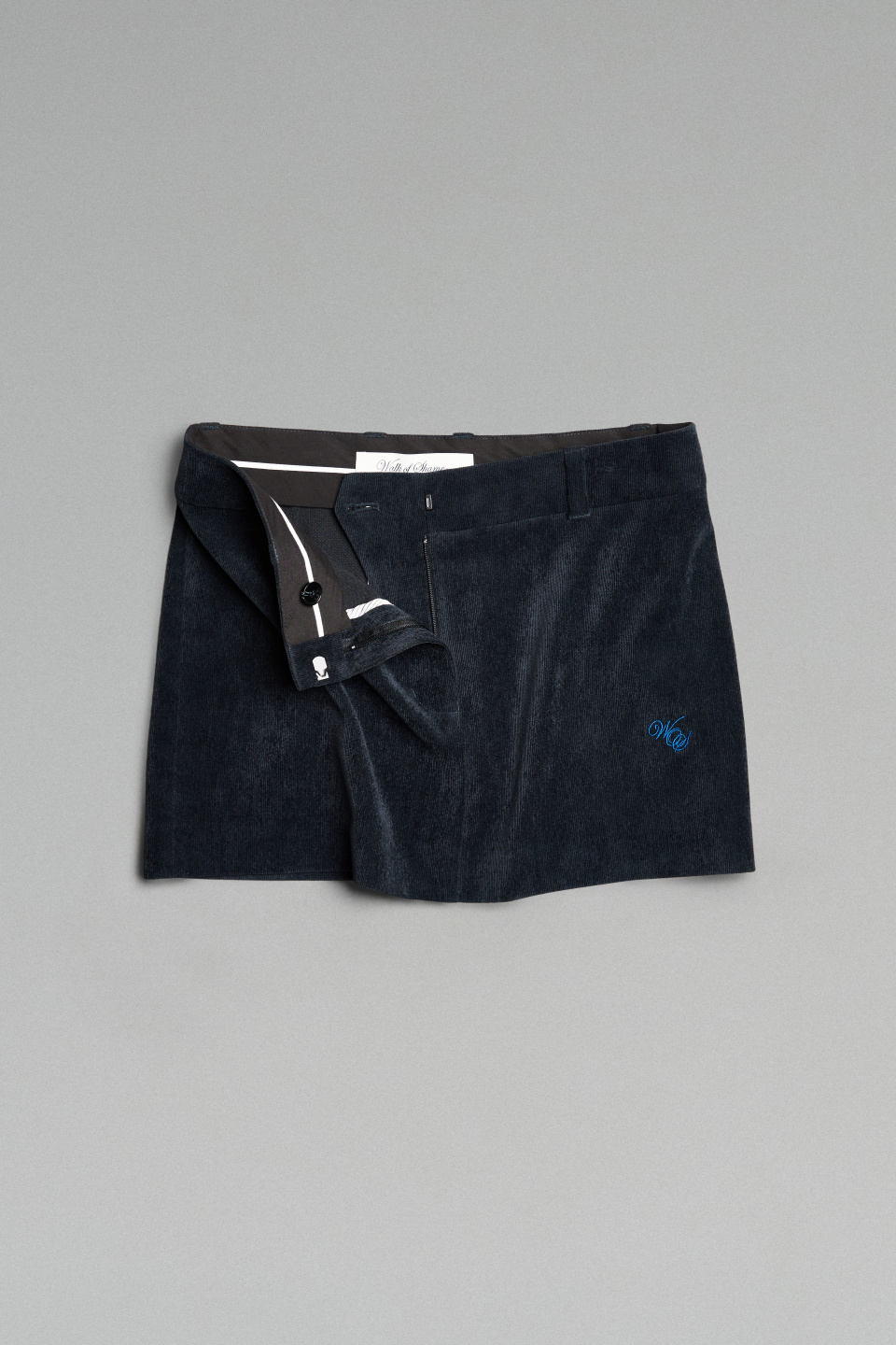 Мини-юбка Soft navy velvet, фото 6
