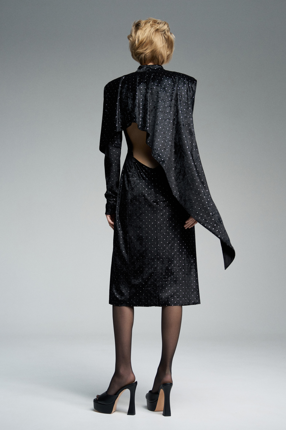 Платье Polka Dot с открытой спиной, фото 4