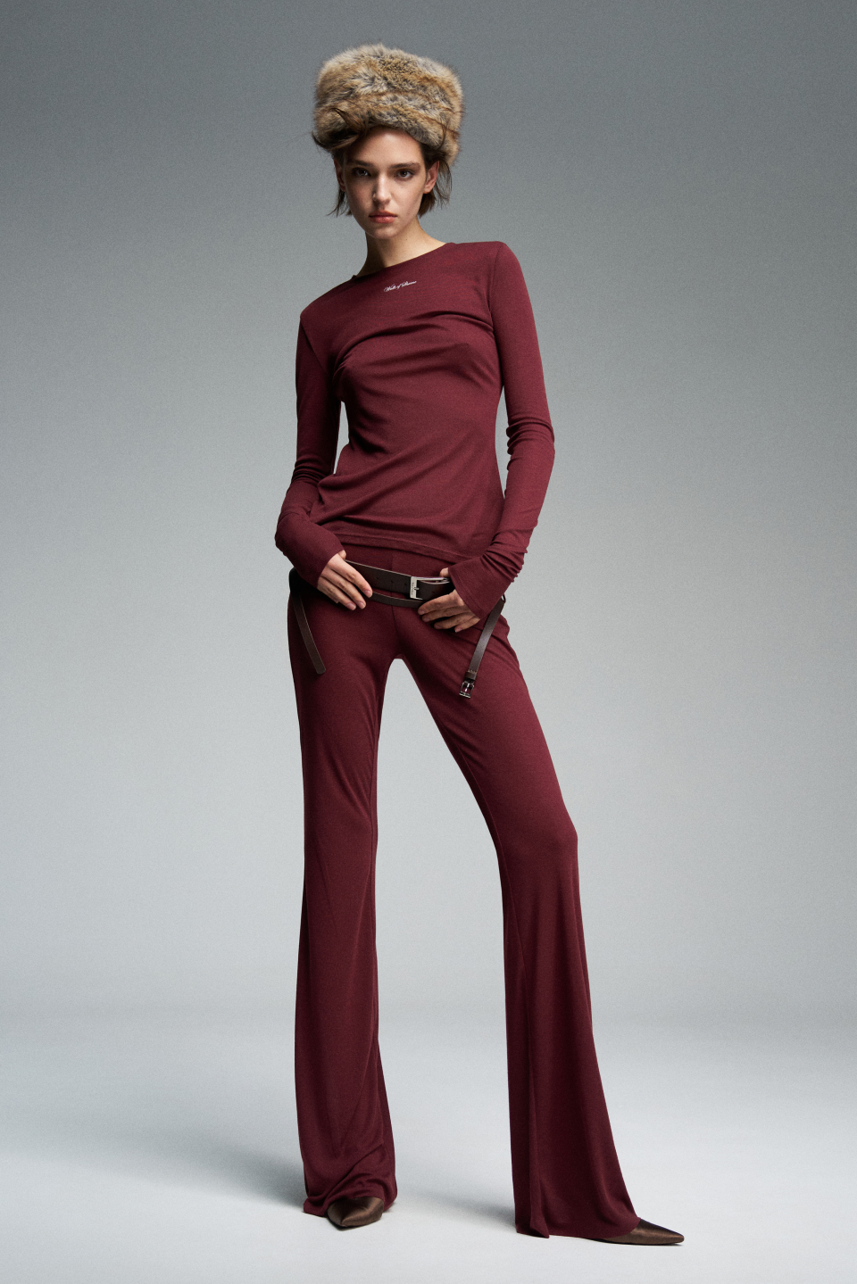 Bootcut брюки из трикотажа, фото 5