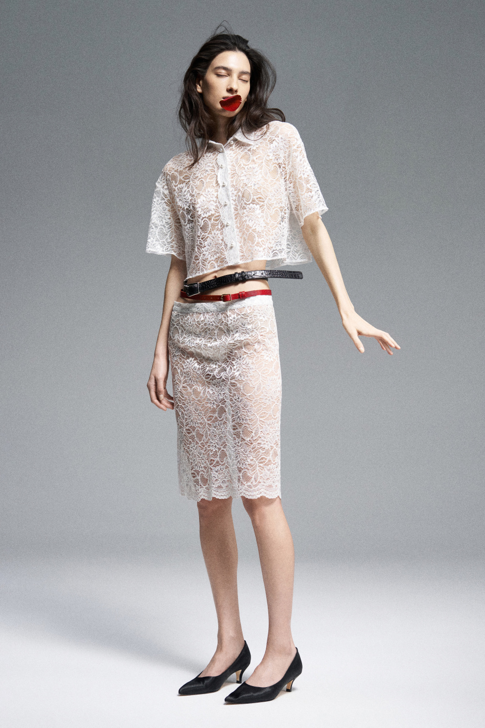 Юбка-миди из кружева, фото 1
