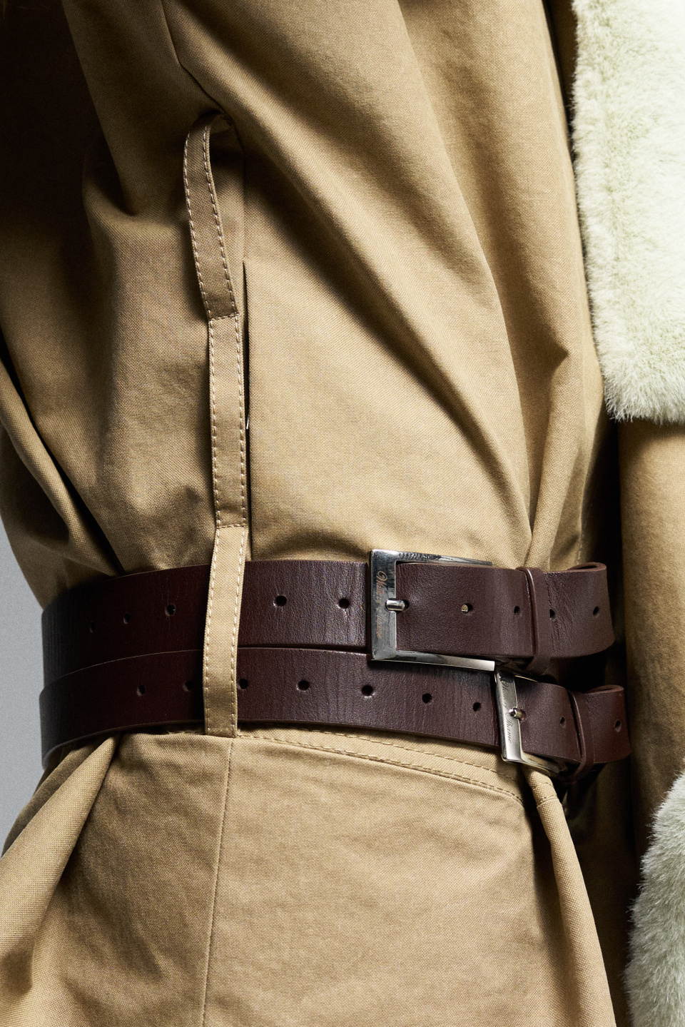 Кроп-тренч с палантином, фото 2