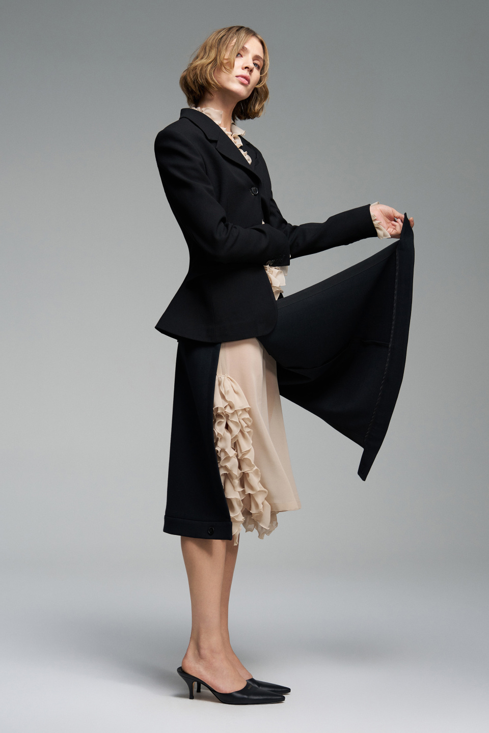 Юбка Double Belts с разрезами, фото 1