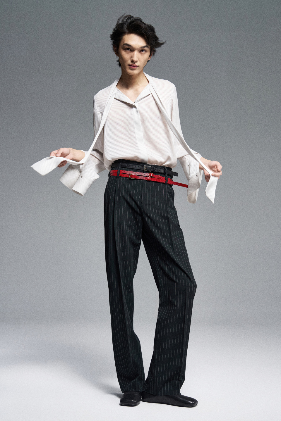 Брюки Double belts, фото 5