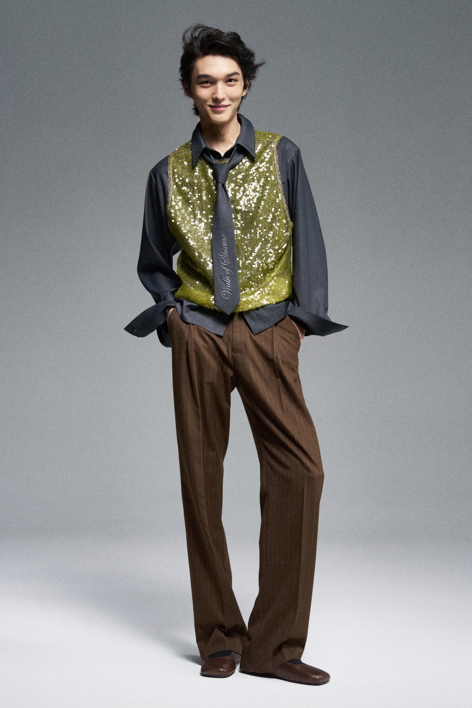 Галстук с вышивкой, фото 2