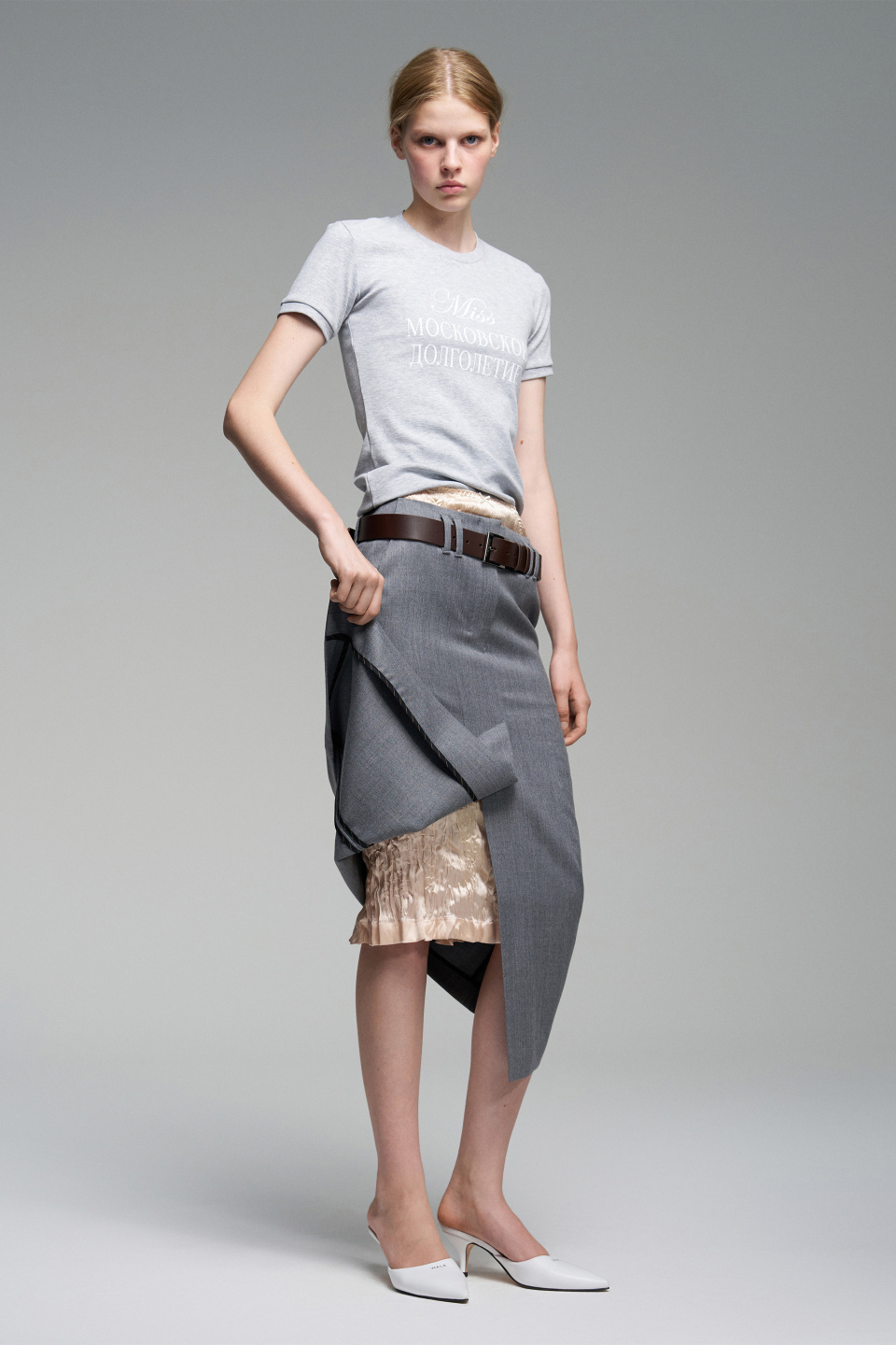 Юбка миди со шлицей спереди, фото 6