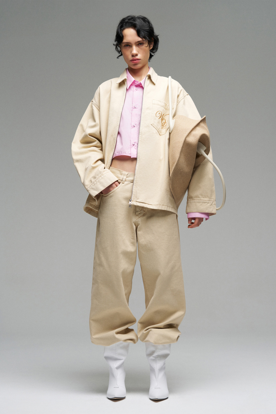 Прямые джинсы "Monogram", фото 6