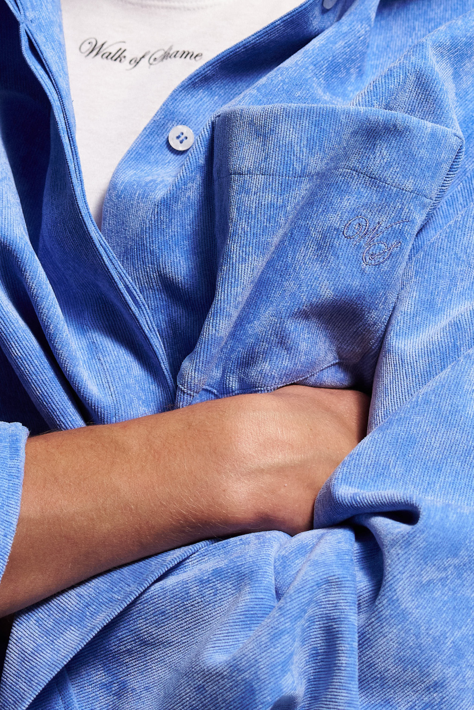 Рубашка soft blue velvet, фото 2