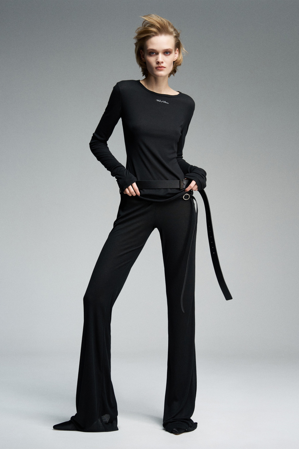 Bootcut брюки из трикотажа, фото 1