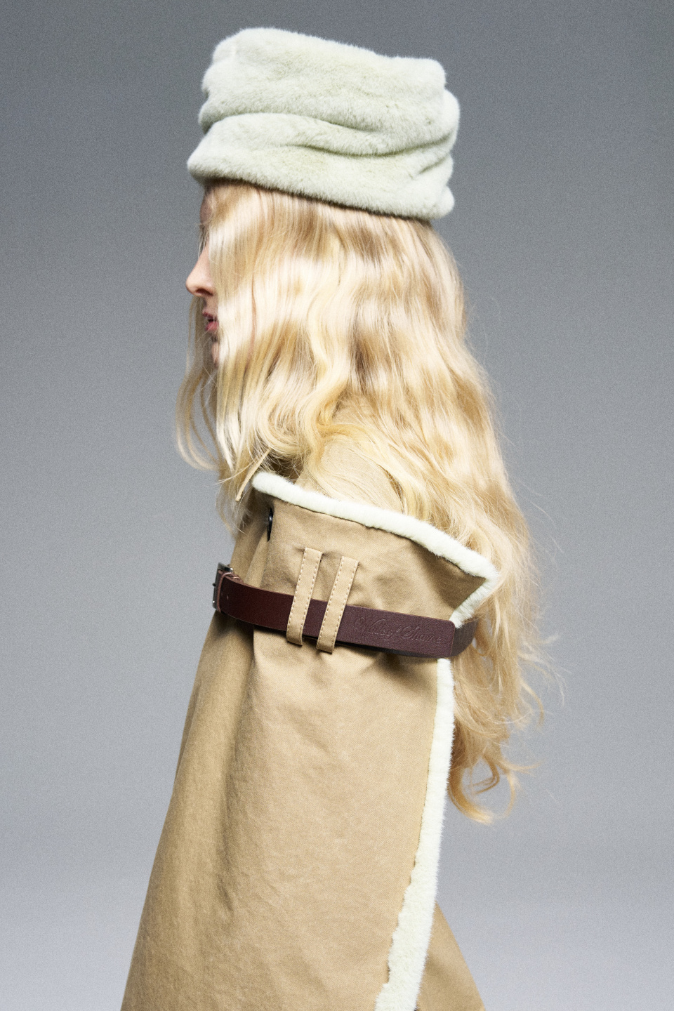 Кроп-тренч с палантином, фото 9