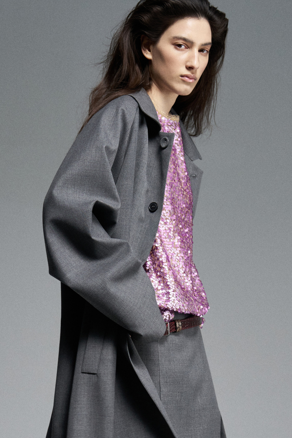 Однобортное пальто, фото 2