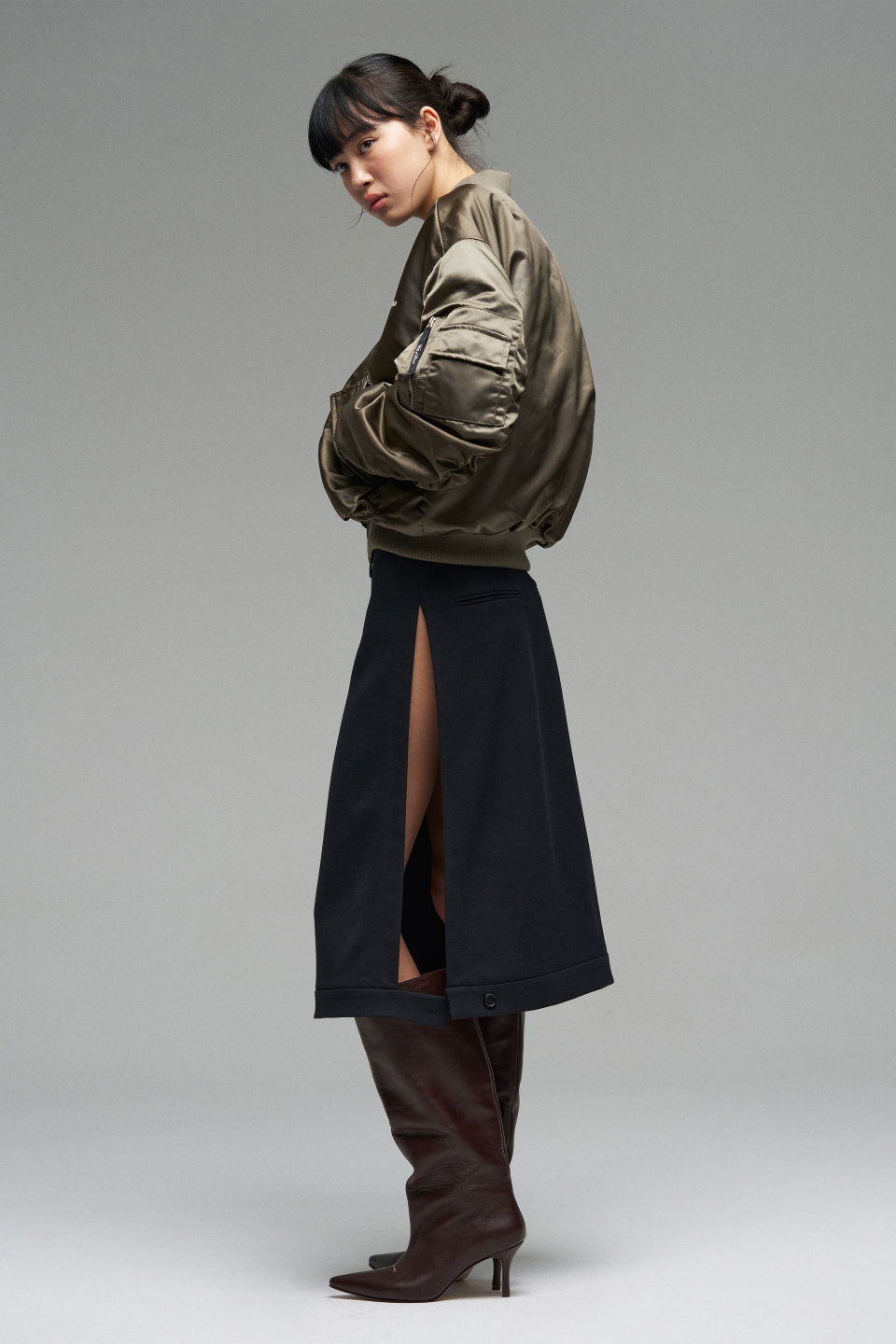 Юбка Double Belts с разрезами, фото 6