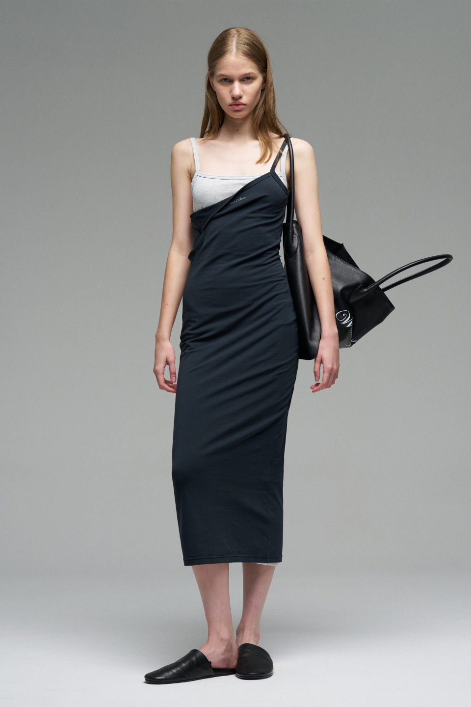 Трикотажное платье миди, фото 3