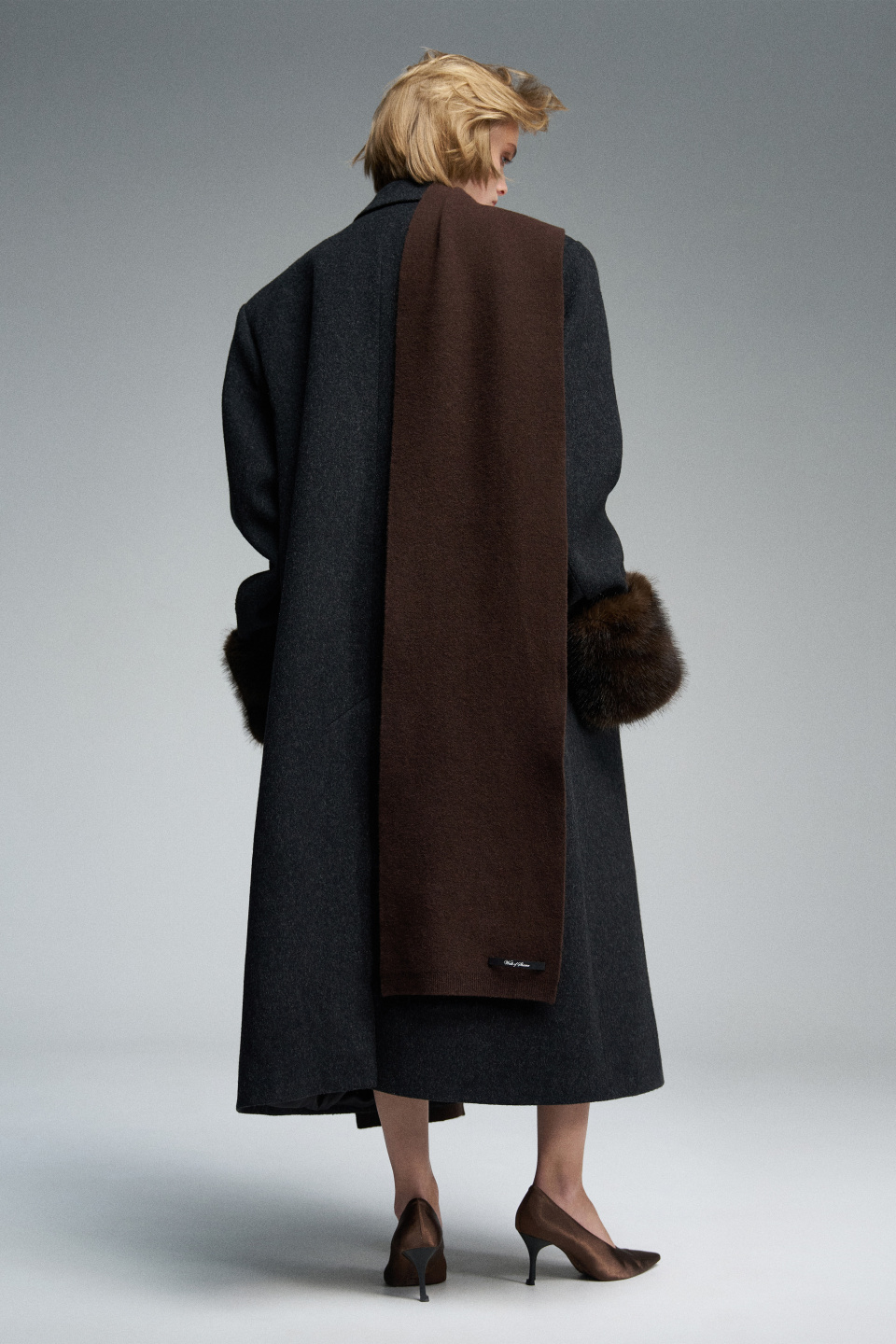 Вязаный двусторонний шарф, фото 3