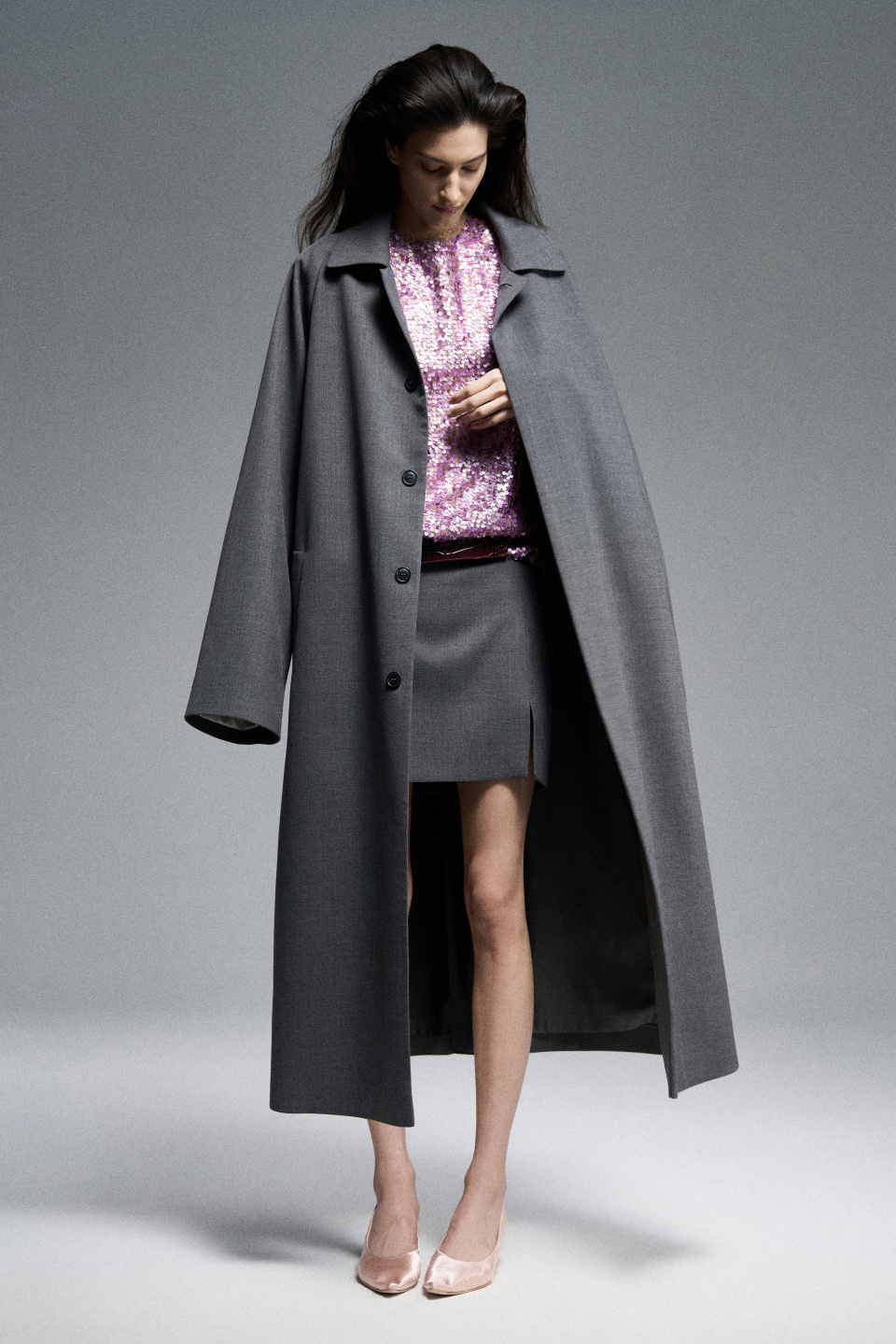 Мини-юбка с разрезом, фото 6