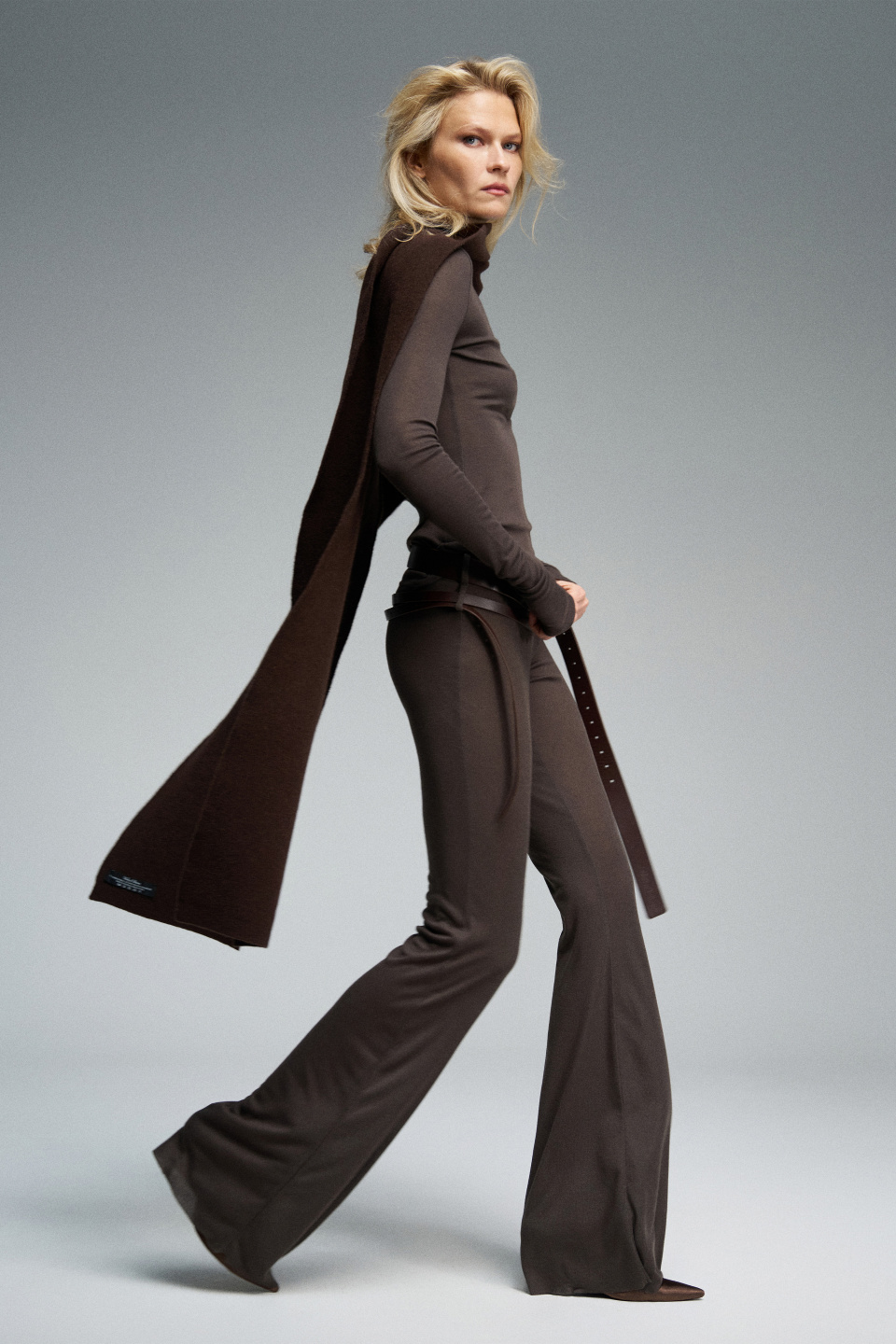 Вязаный двусторонний шарф, фото 1