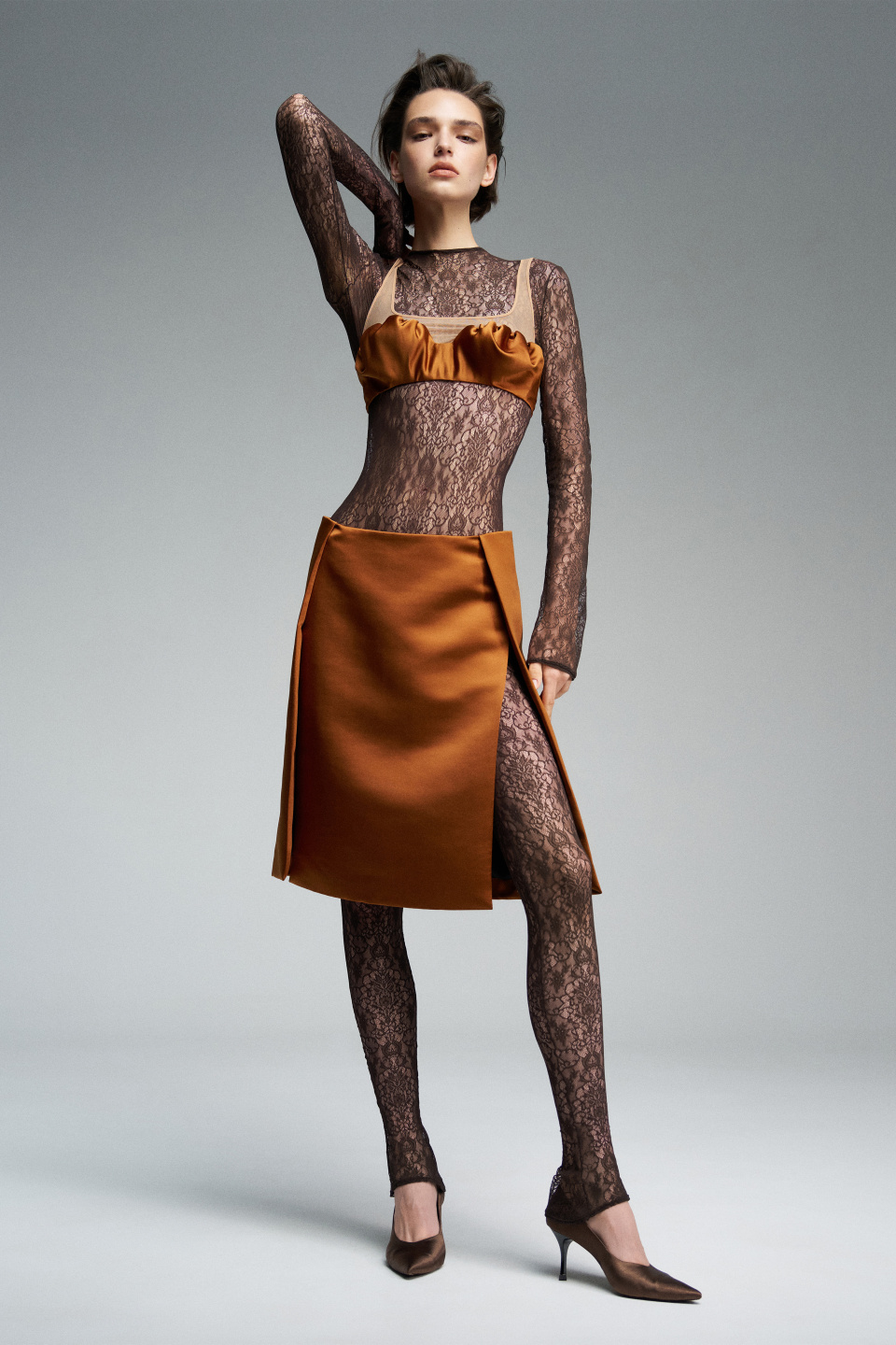 Бра-ракушки из сатина, фото 1