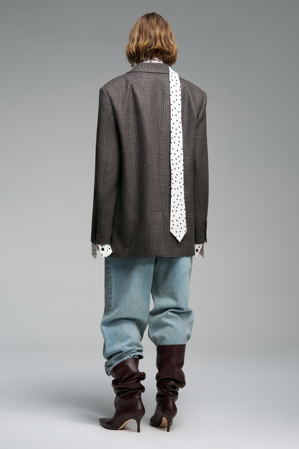 Коричневые высокие сапоги, фото 6