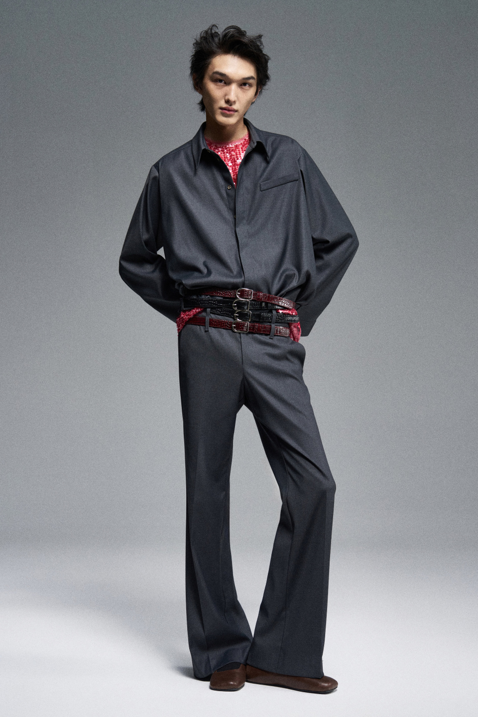 Рубашка с двойным рядом шлевок, фото 1