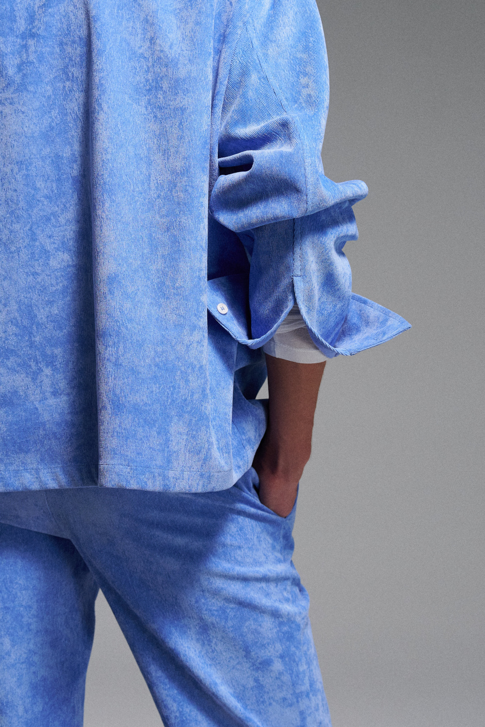 Рубашка soft blue velvet, фото 4