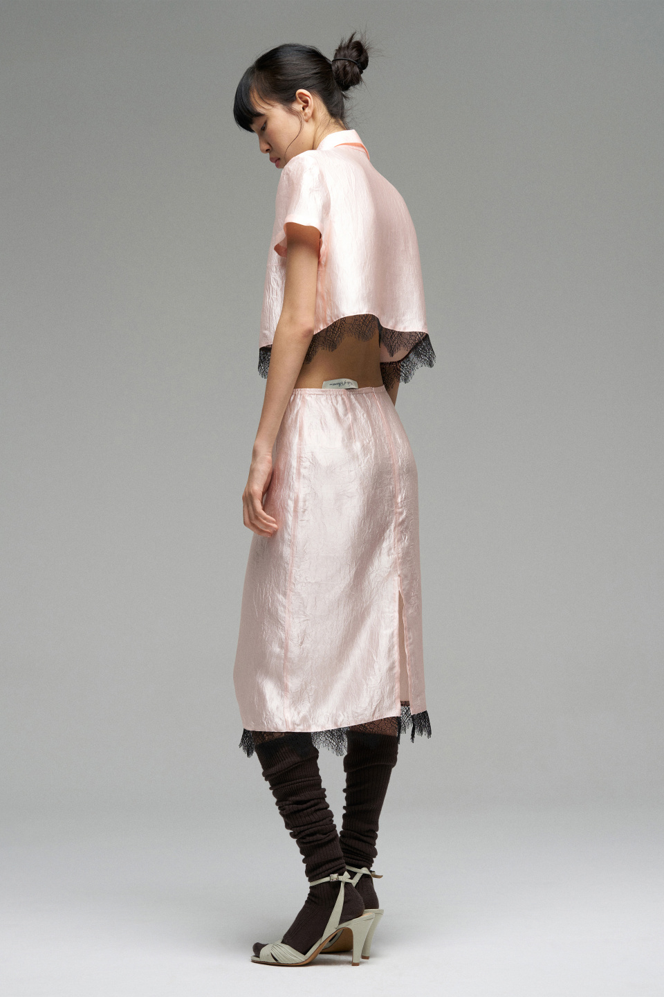 Блуза из ацетата с кружевом, фото 3