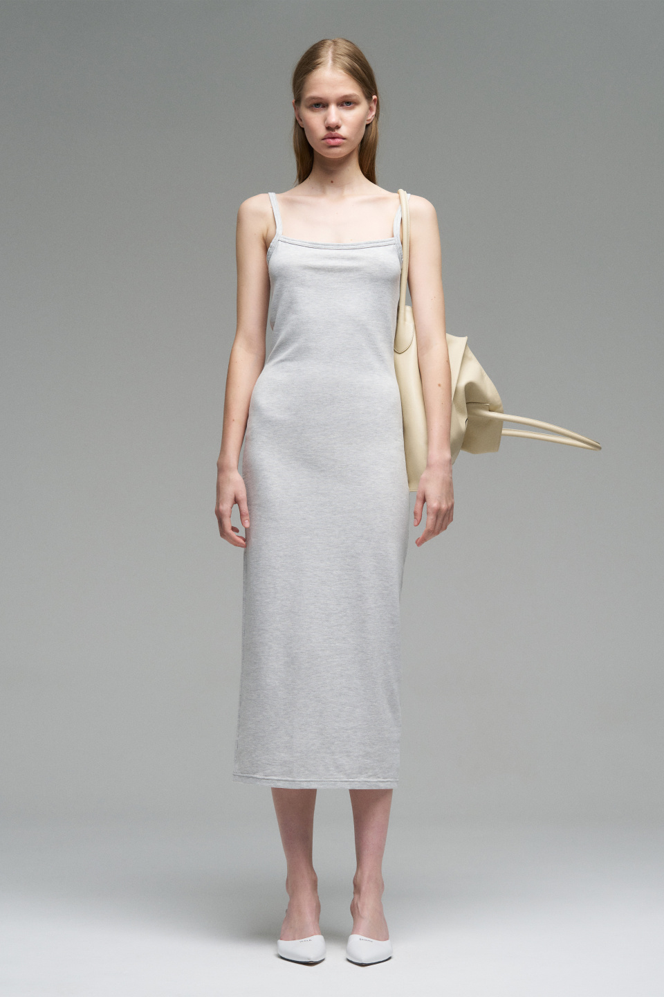 Трикотажное платье миди, фото 1