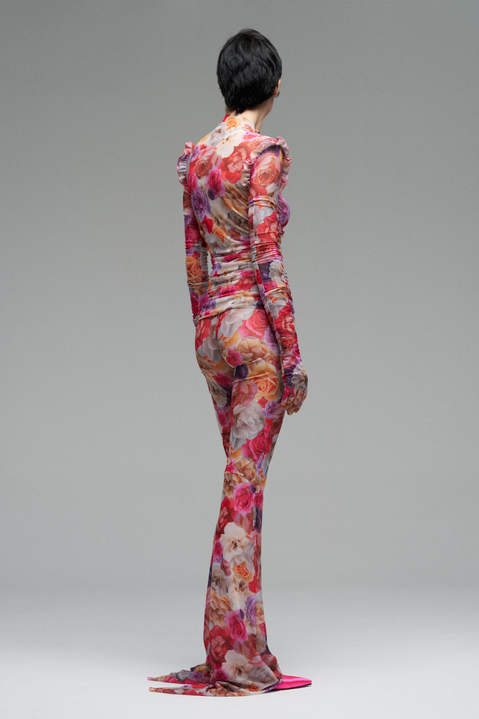 Эластичный топ с рюшами, фото 2