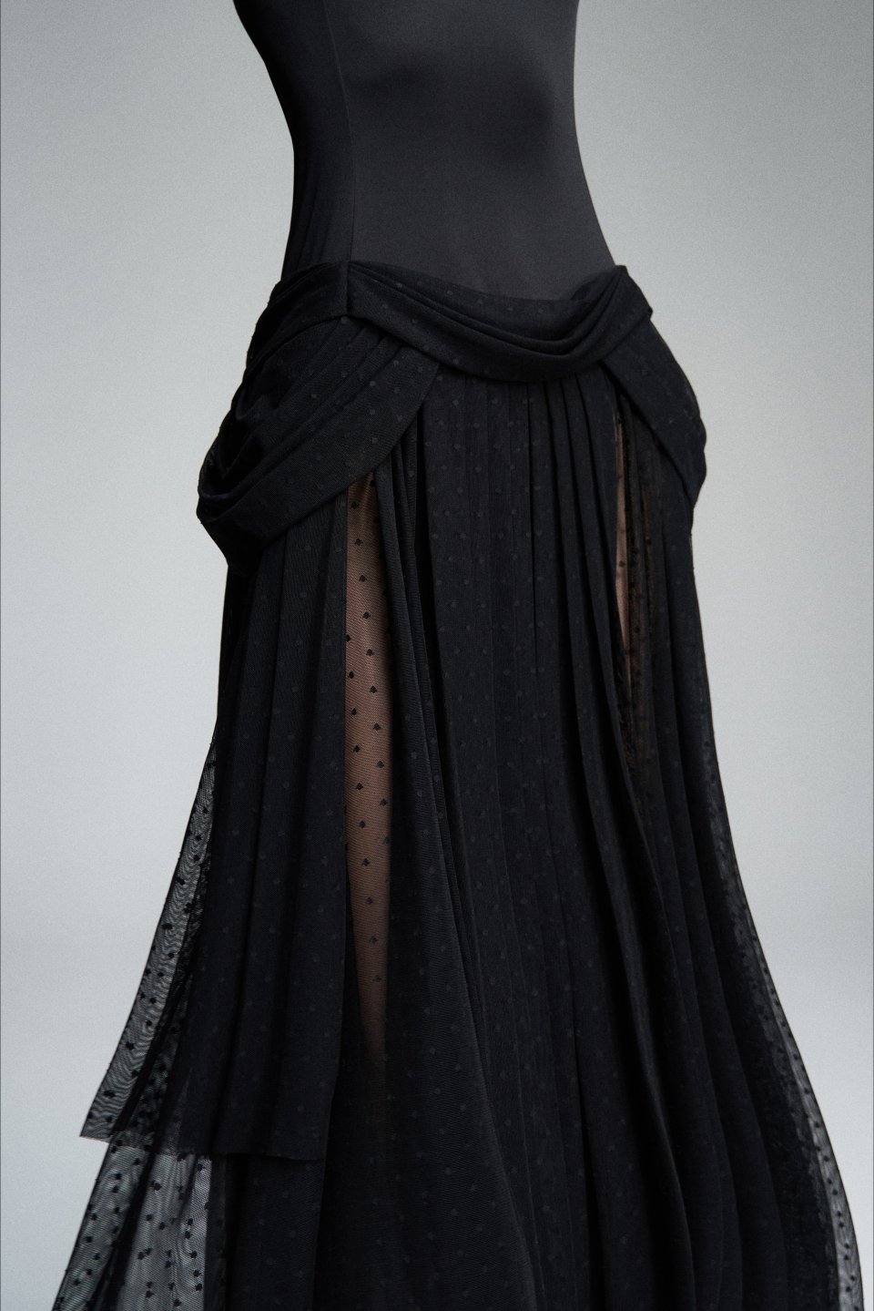 Платье с полупрозрачной юбкой Polka Dot, фото 3