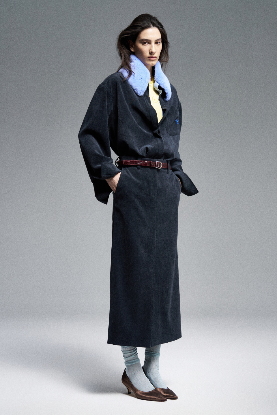 Рубашка Soft navy velvet, фото 6