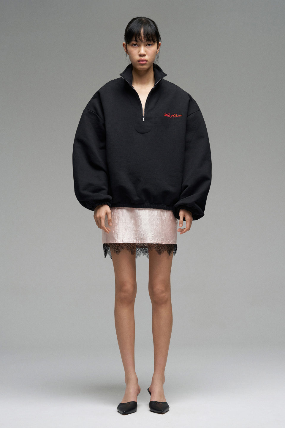 Хлопковый анорак с вышивкой бренда, фото 1